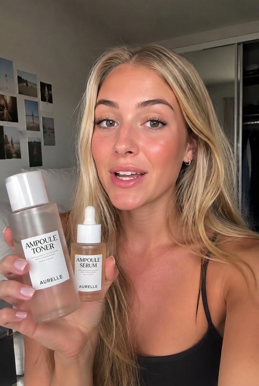 @skinbysophie creating skincare content